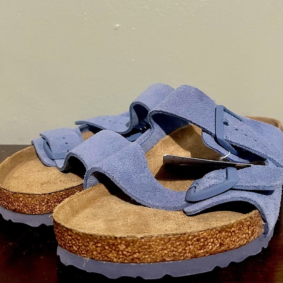 Birkenstock Other - Birkenstock Blue Suede Sandals